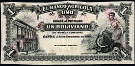 bolP.S101CTS1Boliviano22.11.1903LaPazElBancoAgricolaUnifaceAIA.jpg