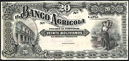 bolP.S104CTA20Boliviano22.11.1903LaPazElBancoAgricolaUnifaceAIA.jpg