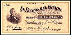 Colombia P.S503R  50 Centavos 1.10.1900 Remainder