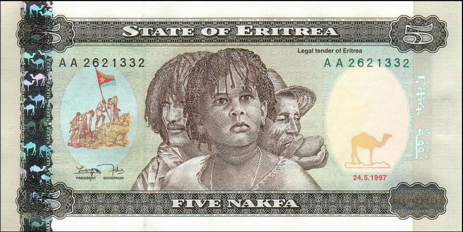 Details about   ERITREA 100 NAKFAA P6 1997 CAMEL FLAG OX *AA* PREFIX UNC ANIMAL MONEY BANK NOTE 