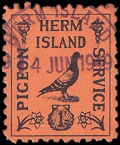 Herm Island Pigeon Service Stamp 1949