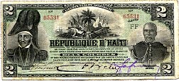 Haiti  N.817ff, P.111a  2 Gourdes  Ser: FF
