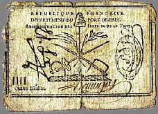 Haiti French Colonial Issue N.400, P.A1  4 Escalins