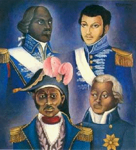 Haitian Leaders:Touissant, Rigaud, Dessalines, Christophe