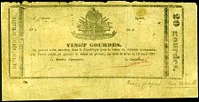 Haiti N.651A, P.25  20 Gourdes Serie A