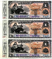 Haiti P.77s x3