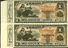 Haiti N.774Sc97, P.78s 1 Gourde X2 Ser:C97(unlisted)