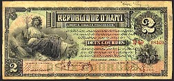 Haiti N.776d49, P.78  2 Gourdes  Ser:D49(unlisted) 