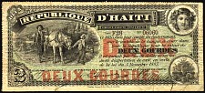 Haiti N.780, P.80a  2 Gourdes Series F28  S/N:06060
