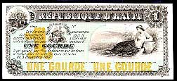 Haiti P.79 Color Trial Unissued Colors;blue orange