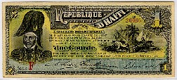 Haiti N.807f, P.101 1 Gourde Ser:F
