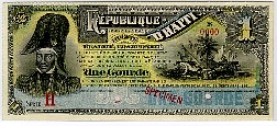 Haiti N.807Sh, P.101s  1 Gourde  Ser:H
