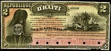 Haiti  N.809FP, P.102  2 Gourdes  FACE PROOF