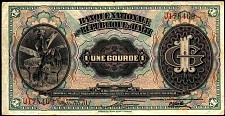 Haiti N.870b, P.150a  1 Gourde Sig: B