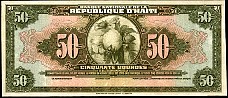 50 Gourdes  C.12 Avril 1919  Ca.1925-32