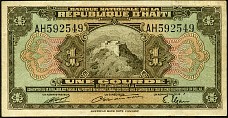 Haiti  N.920ia, P.170a  1 Gourde  Sig IA  L.12.4.1919  Ca. 1946-50