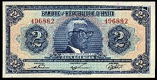 Haiti N.1080T, P.231a  2 Gourdes Sig: T