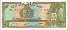 Haiti N.1092U, P.237a  250 Gourdes Sig: U TYVEK
