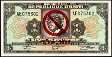 Haiti N.1102v, P.UNL(~239)  1 Gourde  7 Fev 1986 O/P