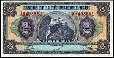 Haiti N.1104v, P.240  2 Gourdes