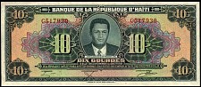 Haiti N.1112v, P.242  10 Gourdes