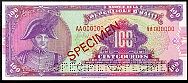 Haiti N.1140Sw, P.250S 100 Gourdes SPECIMEN 1986 SIg:W