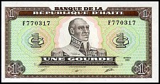 Haiti  N.115, P.253a  1 Gourde  1989  Sig. Y, 