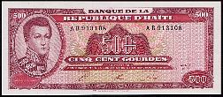 Haiti N.1185ab, P.264a 500 Gourdes Sig:AB 1993