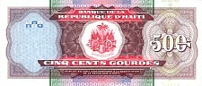 Haiti  N.1220, P270  500 Gourdes  2000 Back