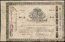 Haiti  N.705Lgy, P.UNL(~52)  4 Gourdes Series L  Gray Paper