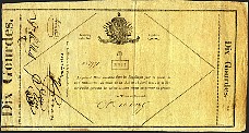 Haiti N.467, P.5A 10 Gourdes L.16.4.1827