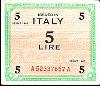 ITALY, 1943 Allied Military Currency