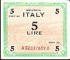 ITALY, 1943 Allied Military Currency