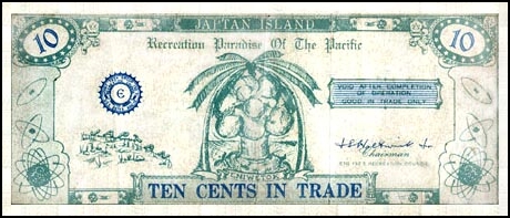 Marshall Islands P.UNL SB.1922a  10 Cents ND(50's)