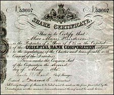 MusP.UNL25Pounds2.5.1865OrientalBankCorporationsharesIssuedtoMaryHenderson.jpg