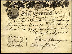 scoD.15P.S1551Guinea1Pound1ShillingEdinburg1.9.1815No.294376AB.jpg