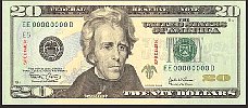 USA P.New  20 Dollars Series 2004 SPECIMEN